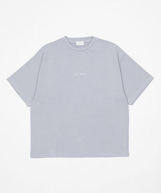 WEGO 【機能T/ユニセックス着用ITEM】カラーステッチワンポイントT（SS） サックス