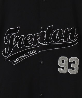 WEGO 【ユニセックス着用ITEM/MLサイズ展開】サガラワッペンスウェットスタジャン ブラック