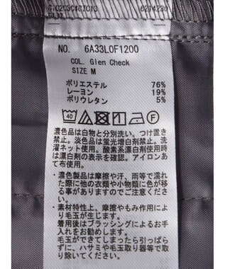 Green Parks きれいシルエットチェックワイドパンツ Glen Check