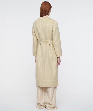 JOSEPH ジオメトリック ダブルフェイス ロングウールコート Affogato / Ivory