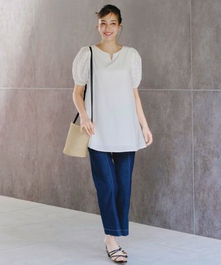 Tiaclasse シリンダーかごショルダーバッグ ベージュ