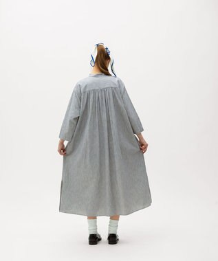 LENO LIGHT HICKORY ONE PIECE / ヒッコリーシャツワンピース WHITE STRIPE