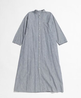 LENO LIGHT HICKORY ONE PIECE / ヒッコリーシャツワンピース WHITE STRIPE
