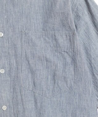 LENO LIGHT HICKORY ONE PIECE / ヒッコリーシャツワンピース WHITE STRIPE