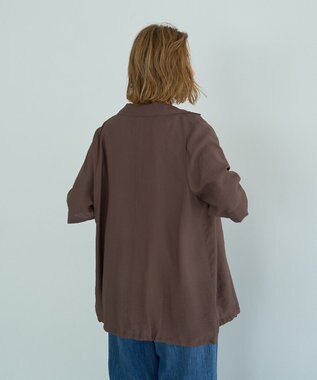 YECCA VECCA ハーフスリーブライトジャケット Brown