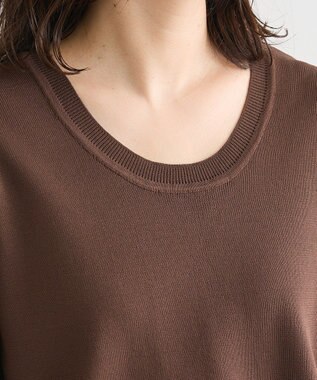 Green Parks ・ＥＬＥＮＣＡＲＥ　ＤＵＥ　２ｗａｙニットプルオーバー Brown