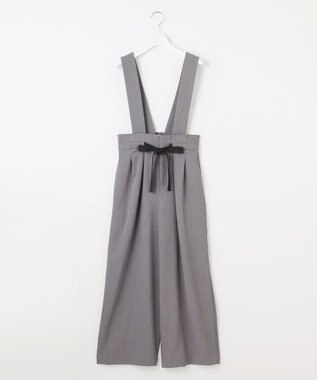 Feroux 【2WAY】サス付きリボン パンツ グレー系
