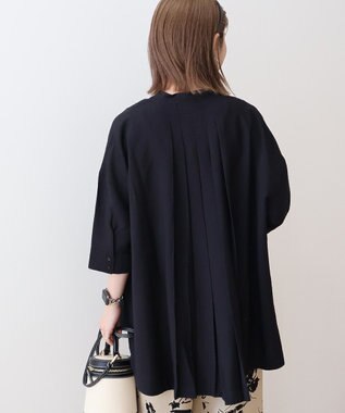 AMERICAN HOLIC 【WEB限定】接触冷感バンドカラーシャツチュニック Black