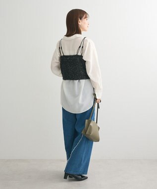 Green Parks スパンコールキャミビスチェ Gray