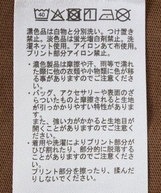 Green Parks フレンチスリーブ裾レースロゴチュニック Brown