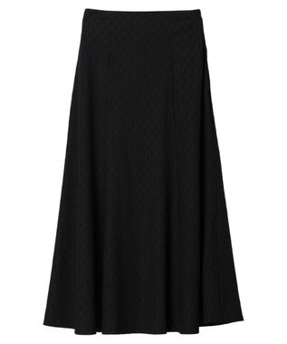 earth music&ecology ジャガードフレアスカート Black