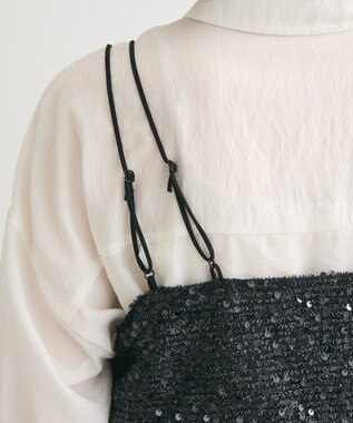 Green Parks スパンコールキャミビスチェ Gray