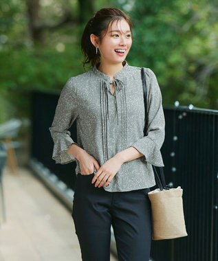 Tiaclasse シリンダーかごショルダーバッグ ベージュ