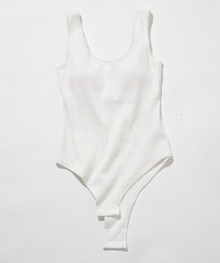 NAVE 【Nave・洗える/ストレッチ素材】ボディスーツ タンクトップ ホワイト系