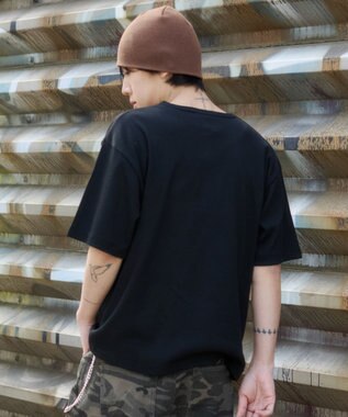 WEGO 【ユニセックス着用ITEM】グラフィックヘンリーネックT（SS） ブラック