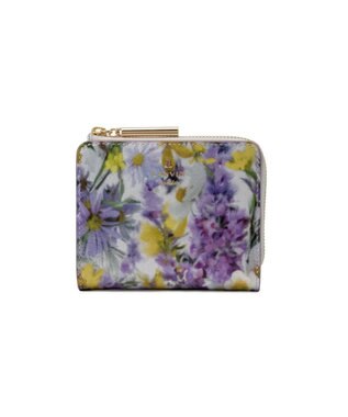 LANVIN en Bleu ヴィオレット 2つ折りLファスナー財布