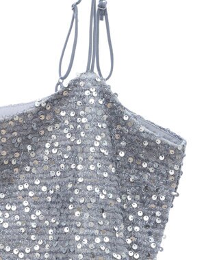 Green Parks スパンコールキャミビスチェ Gray