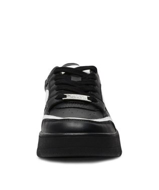 STEVE MADDEN BAL HARBOUR 厚底ローカットスニ―カー ブラックホワイト