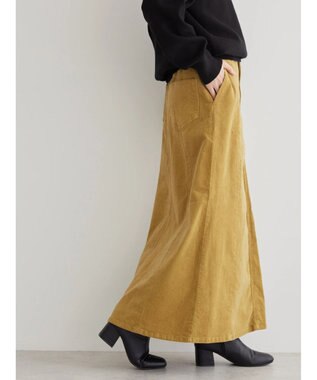 AMERICAN HOLIC コーデュロイＡラインスカート Mustard