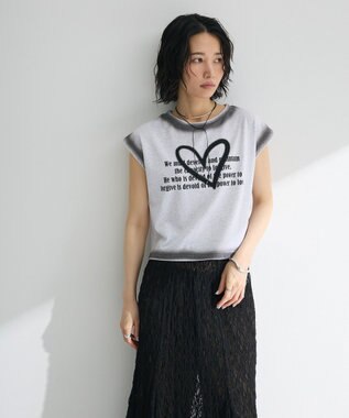 Green Parks ・ｓｗｉｎｇ　ｂｙ　ハートロゴフレンチＴＥＥ Oatmeal