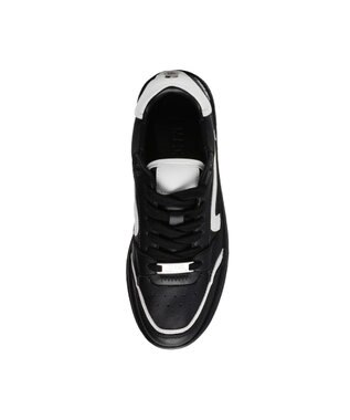 STEVE MADDEN BAL HARBOUR 厚底ローカットスニ―カー ブラックホワイト