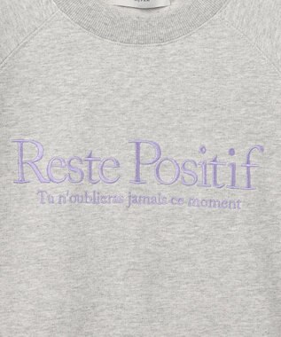 ANY L 【洗濯機可】刺繍ロゴミニ裏毛スウェット ライトグレー