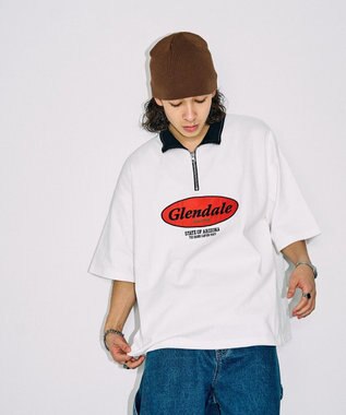 WEGO ヘビーウエイトサークルロゴハーフZIPT（S） ホワイト