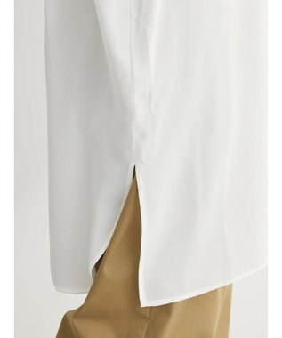 Green Parks ＳＥＴ２点Ｖネックベスト＋７分袖ミディシャツワンピース Beige