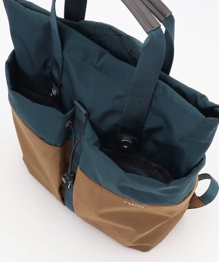 Y'SACCS ドローストリング コンビカラーリュックサック ブルー