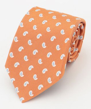 J.PRESS MEN ヴィンテージジャガード/ペイズリー柄 ネクタイ オレンジ系8