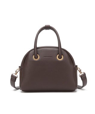 style code 【MERCURYDUO/マーキュリーデュオ】メタルアイレット　ミニボストン ダークブラウン