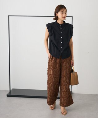 CRAFT STANDARD BOUTIQUE フレンチスリーブブラウス Black