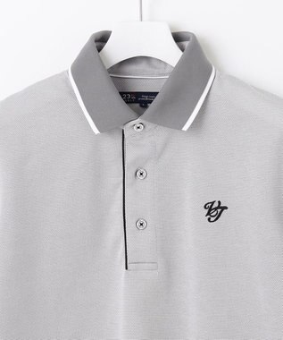 23区GOLF 人気NO.1ポロ【MEN】ピラミッドカノコ 半袖ポロシャツ ライトグレー系4