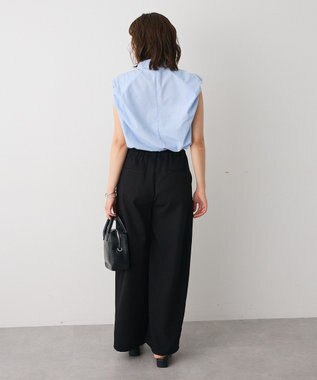 CRAFT STANDARD BOUTIQUE フレンチスリーブブラウス Stripe Blue