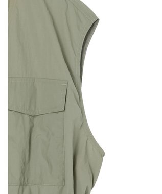 earth music&ecology ドロストコードジレ Khaki