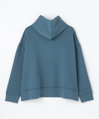 ANY L 【洗濯機可】クロップド丈ダンボールパーカー ブルー