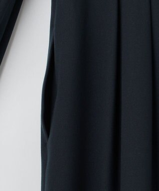 #Newans 【セレモニーにも】〈亀恭子さんコラボ〉ボリュームスリーブロングワンピース ネイビー