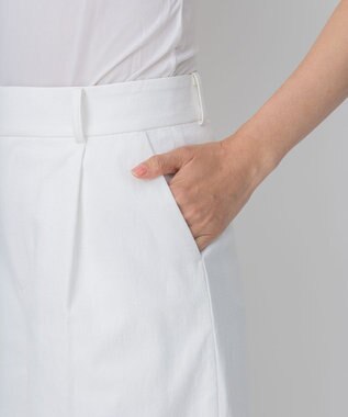 自由区 【接触冷感・吸水速乾・UVカット】パーフェクトパンツ ワイド ホワイト系