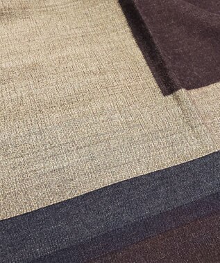 POLS ウールジャカードストール グレイ