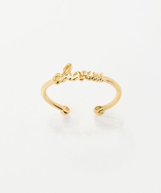 Phoebe ラッキーレターピンキーリング(チャーム) ゴールド