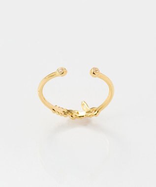 Phoebe ラッキーレターピンキーリング(チャーム) ゴールド