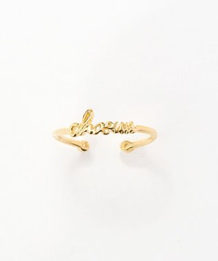 Phoebe ラッキーレターピンキーリング(チャーム) ゴールド