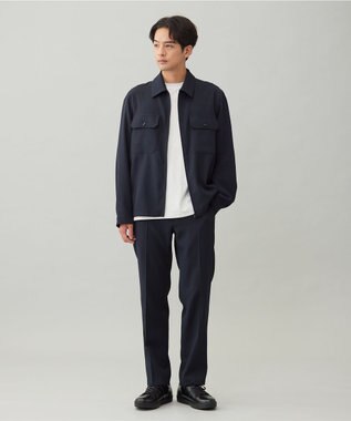 UNFILO MENS 【OCEANS YouTube 掲載/男女兼用】WOOL TOUCH 機能美シャツブルゾン ネイビー