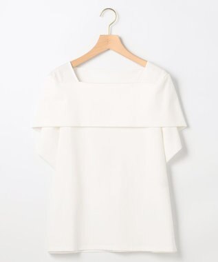 組曲 L 【先行予約】GIZAコットンオフショルダー カットソー アイボリー系