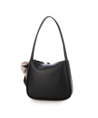 UNBILLION カシュカシュ cachecache / スカーフチャーム付きロングハンドルトート ブラック