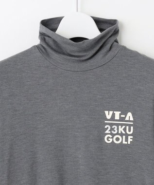 23区GOLF 定番あたたかインナー【WOMEN】エニワイズ無地 カットソー ライトグレー系