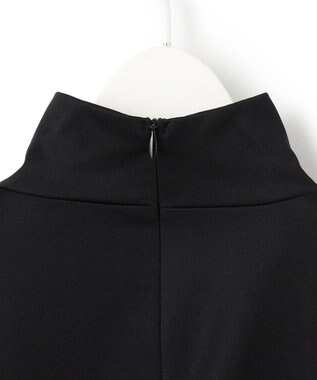 ICB 【洗える】リバーストレッチジャージー ハイネックプルオーバー ブラック系