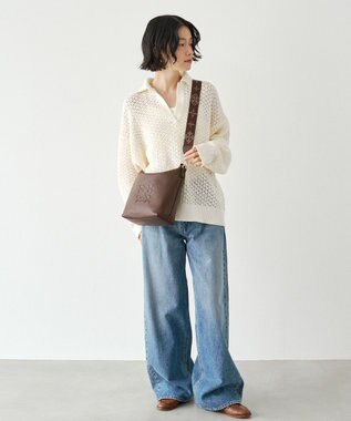 russet 《WEB限定》スタンダードミニショルダーバッグ <エンボスモノグラム>(CE-1718-WEB) D.Brown