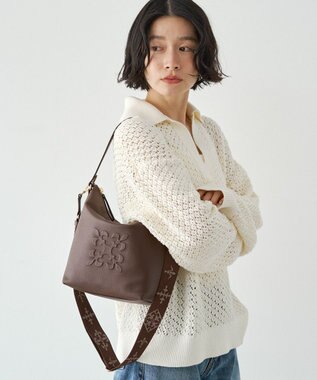 russet 《WEB限定》スタンダードミニショルダーバッグ <エンボスモノグラム>(CE-1718-WEB) D.Brown