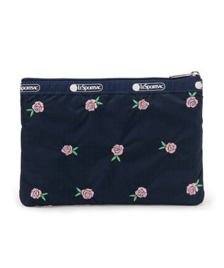 LeSportsac 3ZIP COSMETIC/ピンクローズエンブロイダリー ピンクローズエンブロイダリー